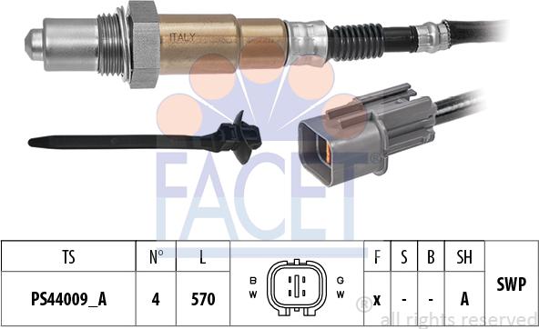 FACET 10.8548 - Sonda lambda www.autoricambi360.it