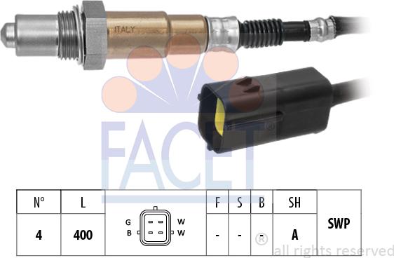 FACET 10.8559 - Sonda lambda www.autoricambi360.it