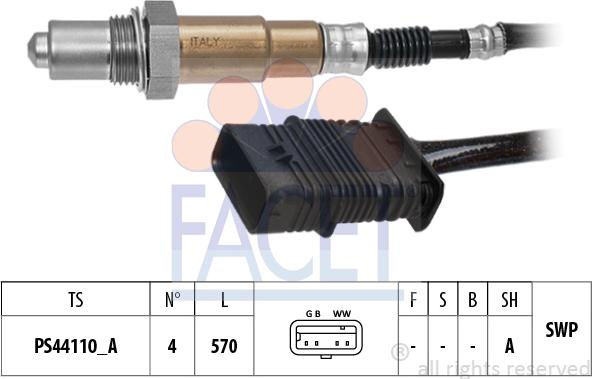 FACET 10.8553 - Sonda lambda www.autoricambi360.it