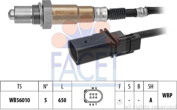 FACET 10.8552 - Sonda lambda www.autoricambi360.it