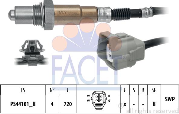 FACET 10.8565 - Sonda lambda www.autoricambi360.it