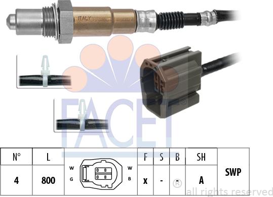 FACET 10.8561 - Sonda lambda www.autoricambi360.it