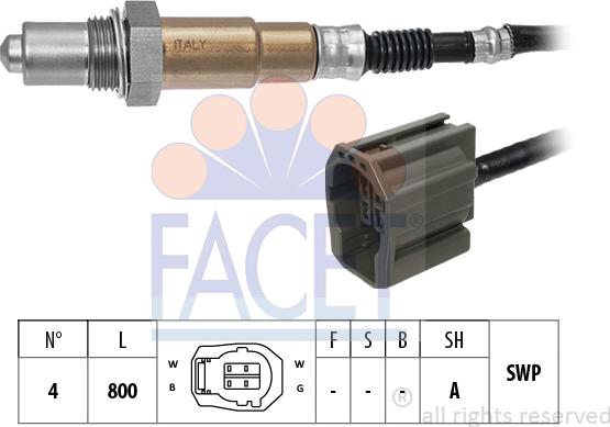 FACET 10.8562 - Sonda lambda www.autoricambi360.it