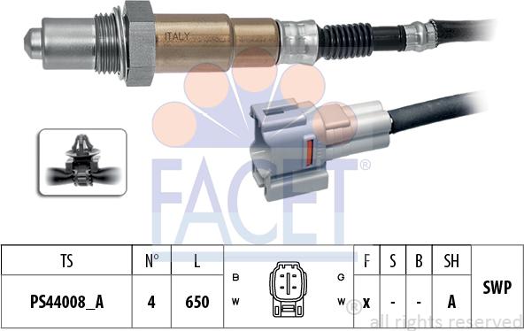 FACET 10.8505 - Sonda lambda www.autoricambi360.it