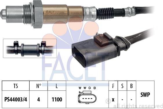 FACET 10.8503 - Sonda lambda www.autoricambi360.it