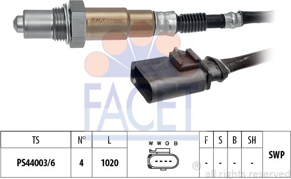 FACET 10.8507 - Sonda lambda www.autoricambi360.it