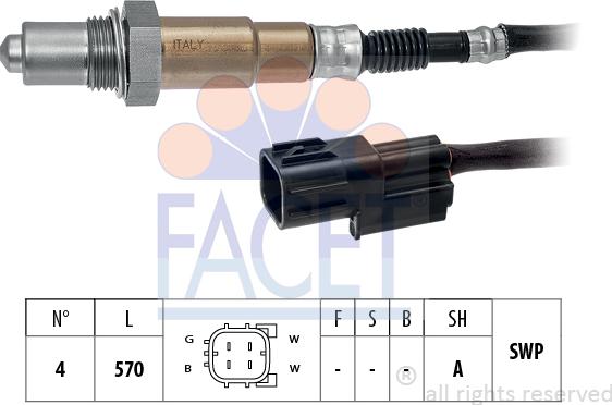 FACET 10.8519 - Sonda lambda www.autoricambi360.it
