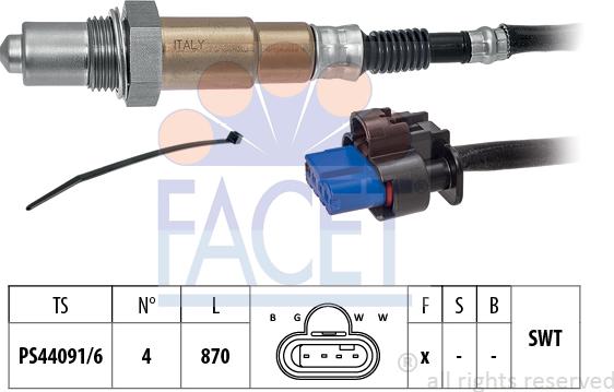 FACET 10.8511 - Sonda lambda www.autoricambi360.it