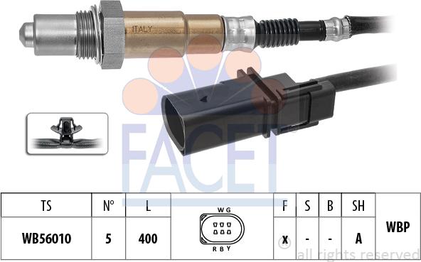 FACET 10.8589 - Sonda lambda www.autoricambi360.it