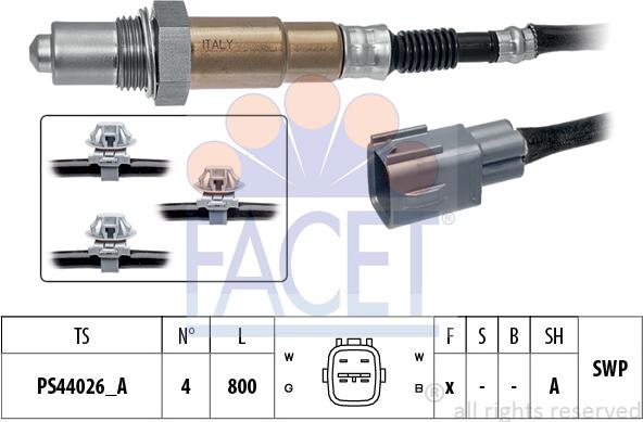 FACET 10.8525 - Sonda lambda www.autoricambi360.it