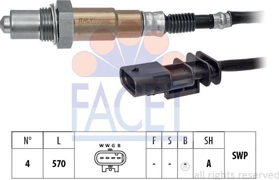 FACET 10.8528 - Sonda lambda www.autoricambi360.it