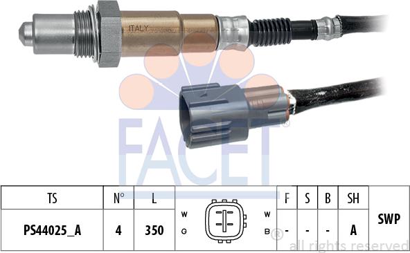 FACET 10.8522 - Sonda lambda www.autoricambi360.it