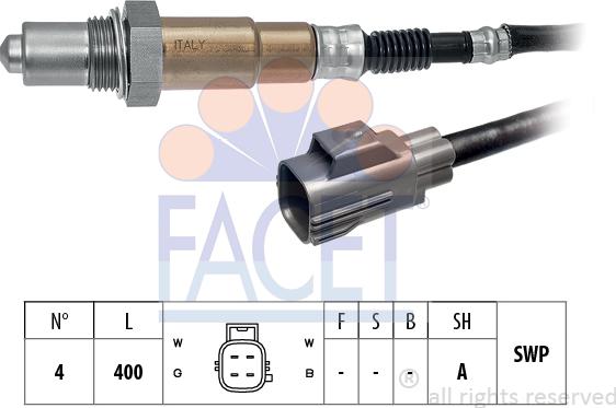 FACET 10.8527 - Sonda lambda www.autoricambi360.it