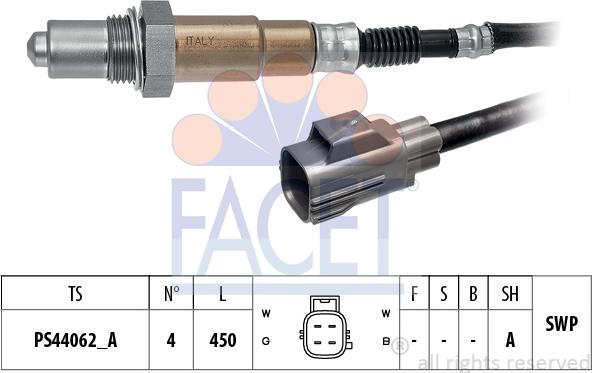 FACET 10.8601 - Sonda lambda www.autoricambi360.it
