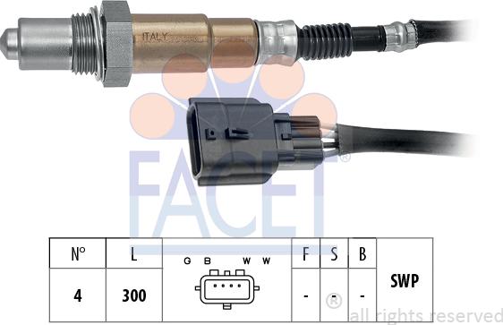 FACET 10.8612 - Sonda lambda www.autoricambi360.it