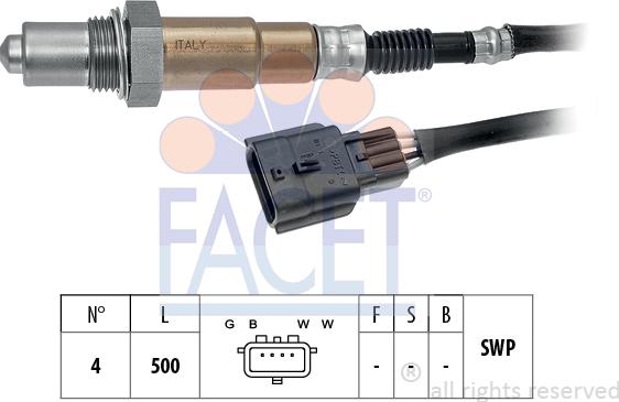FACET 10.8094 - Sonda lambda www.autoricambi360.it