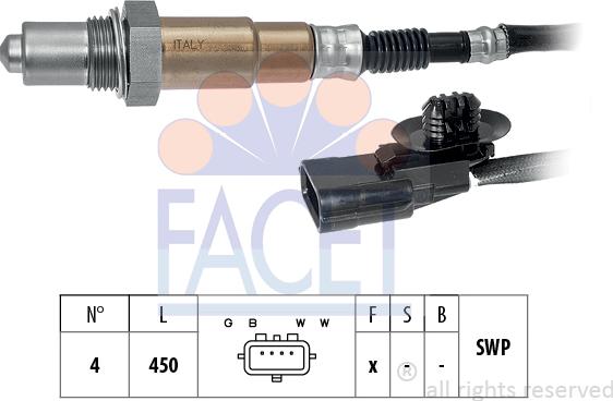 FACET 10.8095 - Sonda lambda www.autoricambi360.it