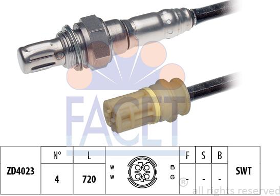 FACET 10.8087 - Sonda lambda www.autoricambi360.it