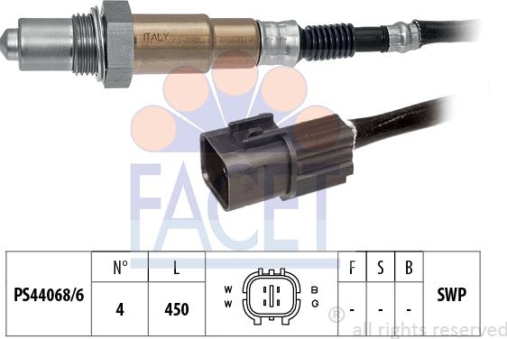 FACET 10.8074 - Sonda lambda www.autoricambi360.it