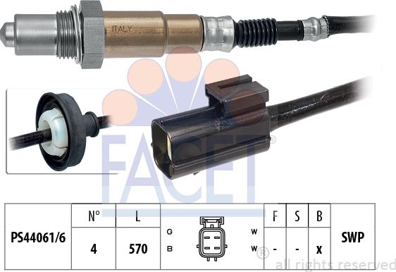 FACET 10.8075 - Sonda lambda www.autoricambi360.it