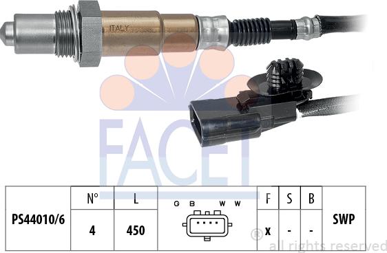 FACET 10.8169 - Sonda lambda www.autoricambi360.it