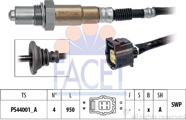 FACET 10.8110 - Sonda lambda www.autoricambi360.it