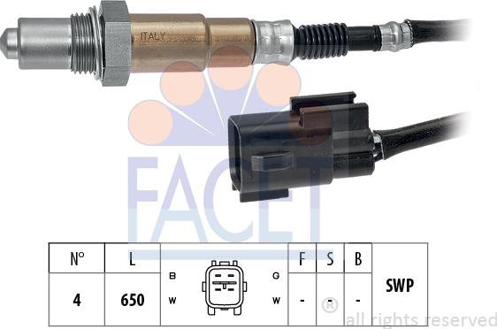 FACET 10.8185 - Sonda lambda www.autoricambi360.it
