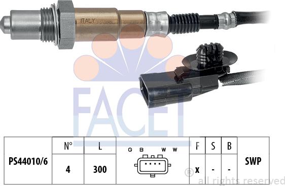 FACET 10.8132 - Sonda lambda www.autoricambi360.it