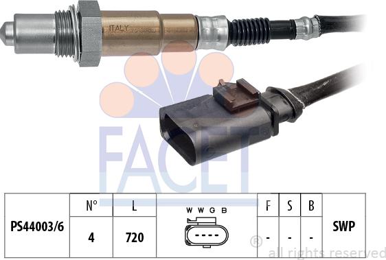 FACET 10.8173 - Sonda lambda www.autoricambi360.it