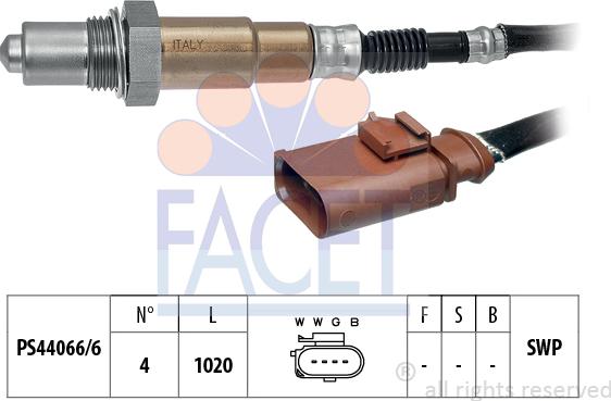 FACET 10.8172 - Sonda lambda www.autoricambi360.it