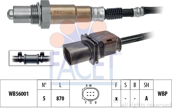 FACET 10.8398 - Sonda lambda www.autoricambi360.it