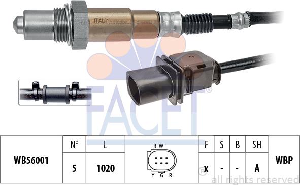 FACET 10.8392 - Sonda lambda www.autoricambi360.it
