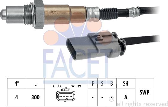 FACET 10.8349 - Sonda lambda www.autoricambi360.it