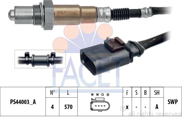 FACET 10.8347 - Sonda lambda www.autoricambi360.it