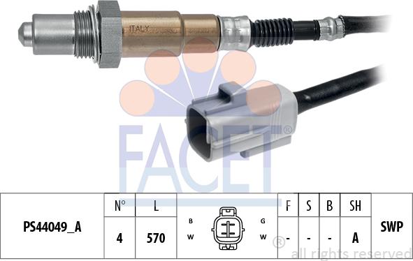 FACET 10.8355 - Sonda lambda www.autoricambi360.it