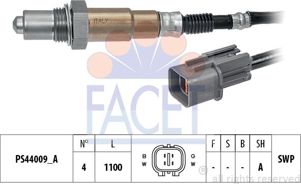 FACET 10.8358 - Sonda lambda www.autoricambi360.it