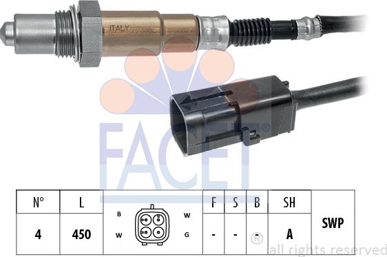 FACET 10.8357 - Sonda lambda www.autoricambi360.it