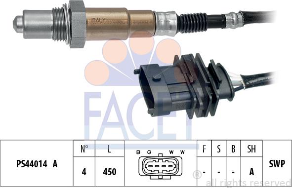 FACET 10.8362 - Sonda lambda www.autoricambi360.it