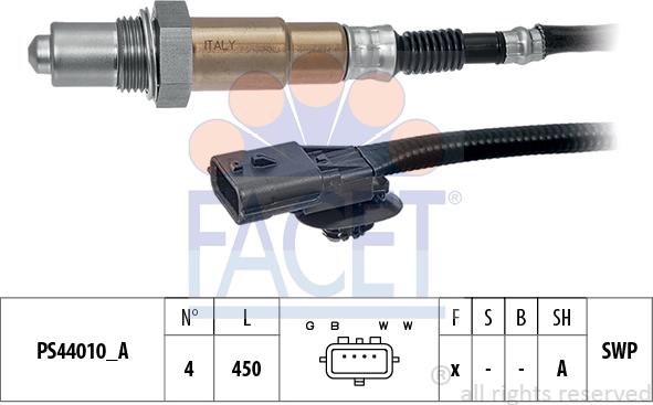 FACET 10.8309 - Sonda lambda www.autoricambi360.it