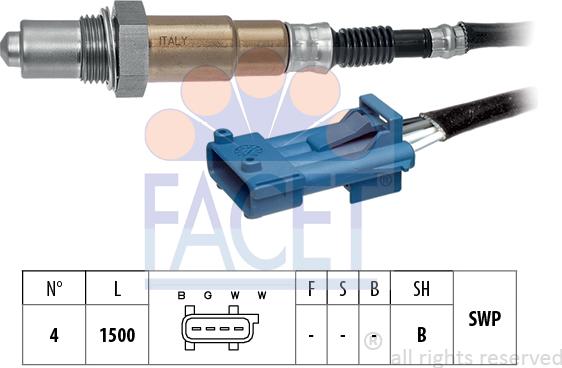 FACET 10.8301 - Sonda lambda www.autoricambi360.it
