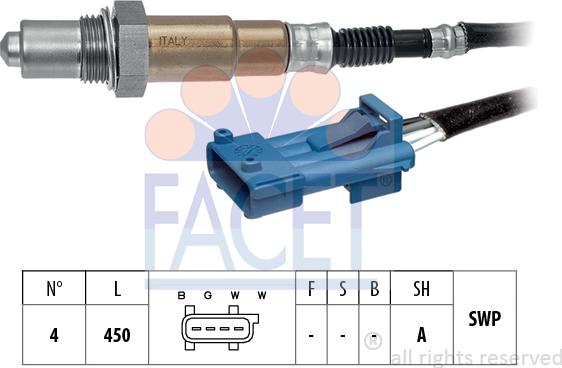 FACET 10.8302 - Sonda lambda www.autoricambi360.it