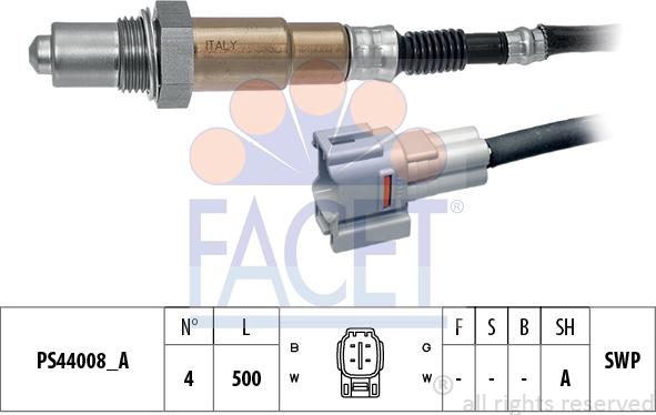 FACET 10.8316 - Sonda lambda www.autoricambi360.it