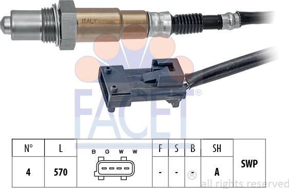 FACET 10.8318 - Sonda lambda www.autoricambi360.it