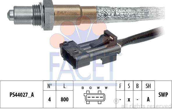 FACET 10.8335 - Sonda lambda www.autoricambi360.it