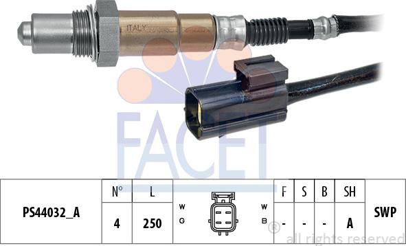 FACET 10.8337 - Sonda lambda www.autoricambi360.it