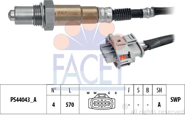 FACET 10.8321 - Sonda lambda www.autoricambi360.it