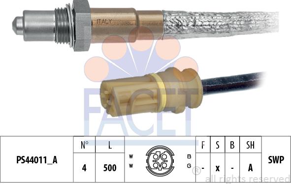 FACET 10.8328 - Sonda lambda www.autoricambi360.it