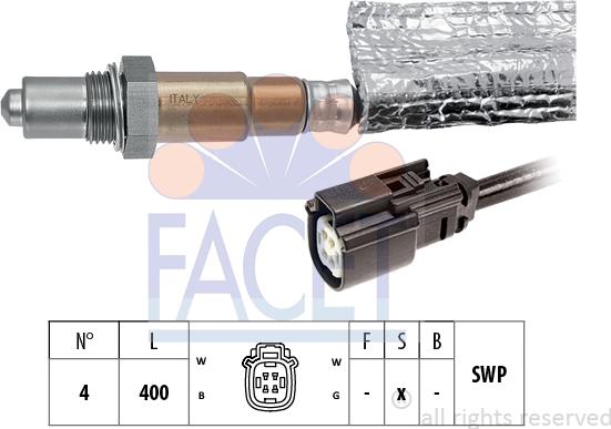 FACET 10.8379 - Sonda lambda www.autoricambi360.it
