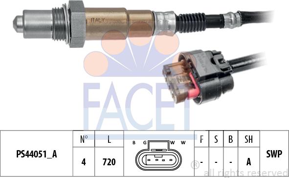 FACET 10.8375 - Sonda lambda www.autoricambi360.it