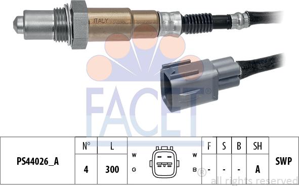 FACET 10.8294 - Sonda lambda www.autoricambi360.it